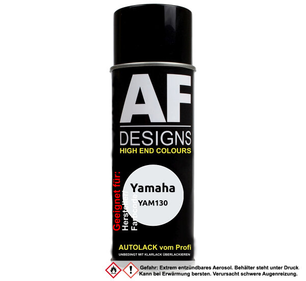 Motorradlack Spraydose für Yamaha YAM130 White Perl Basislack Sprühdose 400ml