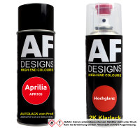 2K Spraydose Set für Aprilia APR105 Rosso Hot Red...