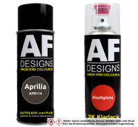 2K Spraydose Set für Aprilia APR114 Grey Metallic...