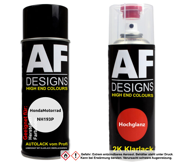 2K Spraydose Set für HondaMotorrad NH167M Grey Hornet Metallic Basislack 2K Klarlack Sprühdose 400ml
