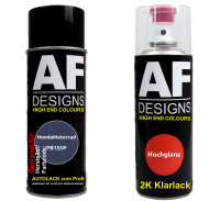 2K Spraydose Set für HondaMotorrad PB155P Blue Perl Basislack 2K Klarlack Sprühdose 400ml