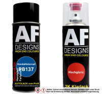 2K Spraydose Set für HondaMotorrad PB137 Blue...