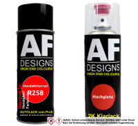 2K Spraydose Set für HondaMotorrad R258 Bright Red...