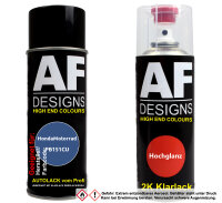 2K Spraydose Set für HondaMotorrad PB151CU Candy Mistral Blue Metallic Basislack 2K Klarlack Sprühdose 400ml
