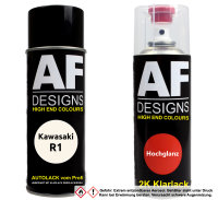 2K Spraydose Set für Kawasaki R1 Pearl Alpine White...