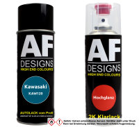 2K Spraydose Set für Kawasaki KAW120 Turquoise Perl...