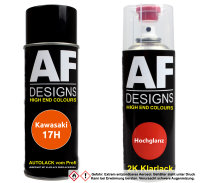 2K Spraydose Set für Kawasaki 17H Orange Perl...