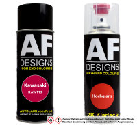 2K Spraydose Set für Kawasaki KAW113 Red Perl...