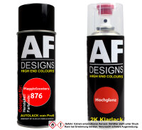 2K Spraydose Set für PiaggioScooters 876 Rosso Hippy...