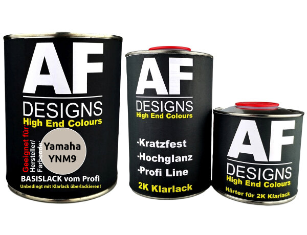 2,5L Motorradlack Set für Yamaha YNM9 Desert Metallic Klarlack Härter spritzfertig