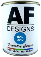Buntlack Holzlack RAL5017 auf Wasserbasis 750ml...