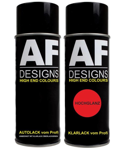 Spraydose für DAF 1025 FERRARI RED Set Klarlack Basislack