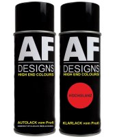 Spraydose für DAF F7448 GELBGRAU Set Klarlack Basislack