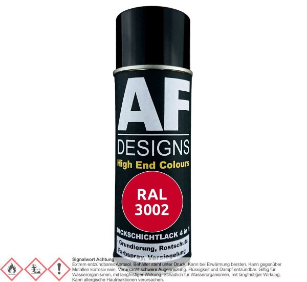 Rostschutzlack 4in1 RAL 3002 Karminrot Metall Schutzlack Spray Rostschutzfarbe Sprühdose
