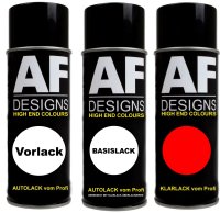 Spraydose für AUDI L3 ROT Metallic Set Klarlack Vorlack