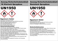 Spraydose für BMW / MOTORCYCLES 031 RED Metallic Set...