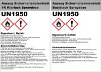 Spraydose für OPEL KWE PERLMUTT WEIß Metallic Set Klarlack Vorlack