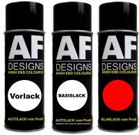 Spraydose für RAL 1035 PERLBEIGE Metallic Set Klarlack Vorlack
