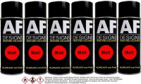 Klarlack matt Spraydose 6x Lackspray Kratzfest UV Schutz...