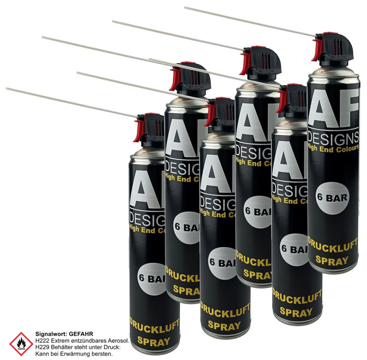 Druckluftspray Druckluftreiniger 6x600ml 6 BAR Druckluft, 19,90 €