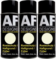 ROSTSCHUTZ GRUNDIERUNG FÜLLER BEIGE 3X ALU ZINK STAHL HAFTUNG HAFTGRUND AUTOLACK