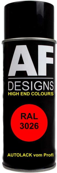 RAL3026 Leuchthellrot Lackspray Autolack Sprühdose Spraydose glänzend