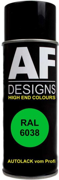 RAL6038 Leuchtgrün Lackspray Autolack Sprühdose Spraydose seidenmatt