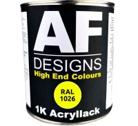 RAL1026 LEUCHTGELB seidenmatt 1KG Acryllack Buntlack...