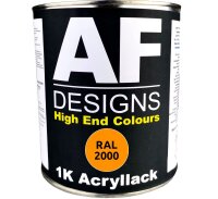 RAL2000 GELBORANGE seidenmatt 1KG Acryllack Buntlack...