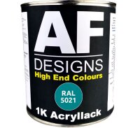 RAL5021 WASSERBLAU seidenmatt 1KG Acryllack Buntlack...