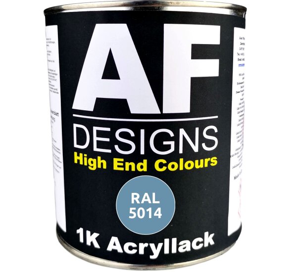 RAL5014 TAUBENBLAU matt 1KG Acryllack Buntlack Maschinenlack