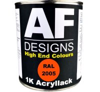 RAL2005 Leuchtorange matt 1KG Acryllack Buntlack...