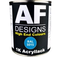 RAL5015 HIMMELBLAU glänzend 1KG Acryllack Buntlack...