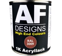 RAL3009 OXIDROT seidenmatt 1KG Acryllack Buntlack...