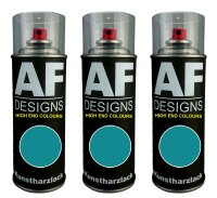 3x Kunstharz Lackspray Buntlack Spraydose RAL5018...