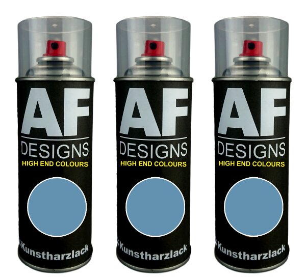 3x Kunstharz Lackspray Buntlack Spraydose RAL5024 PASTELLBLAU seidenmatt