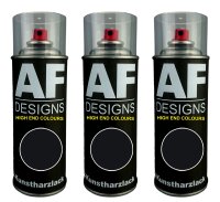3x Kunstharz Lackspray Schwarz Autolack Buntlack...