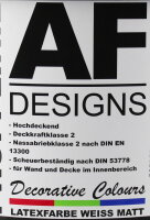 Latexfarbe weiß seidenglänzend Wandfarbe...