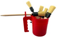 Maler Pinsel-Set, 6-tlg im Topf Flachpinsel Ringpinsel