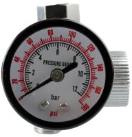 Luftkompressorregler mit Manometer - Spritzpistole...