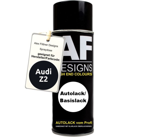 Autolack Spraydose für Audi Z2 NIGHT BLUE Metallic Sprühdose Basislack 400ml
