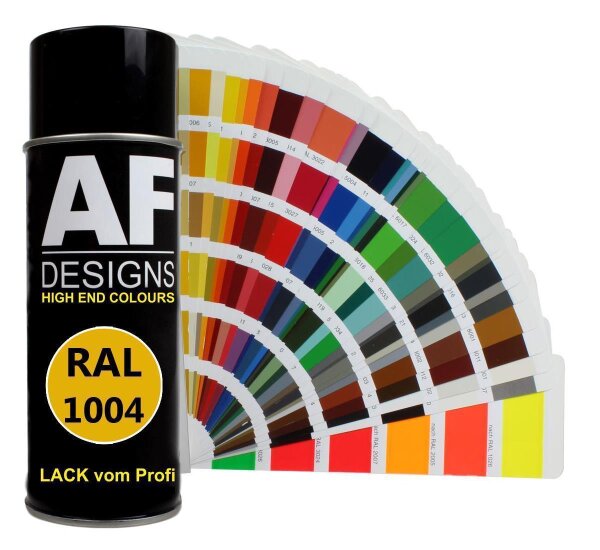 RAL Lackspray Autolack Sprühdose Spraydose RAL1004 GOLDGELB glänzend