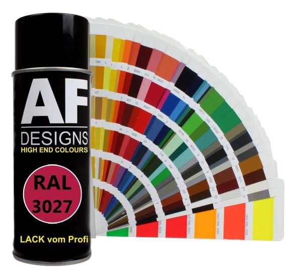 RAL Lackspray Autolack Sprühdose Spraydose RAL3027 HIMBEERROT seidenmatt