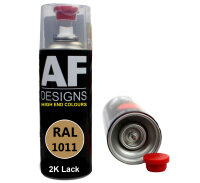 2K Ral Lackspray Autolack Sprühdose Spraydose kratzfest RAL1011 BRAUNBEIGE glänzend
