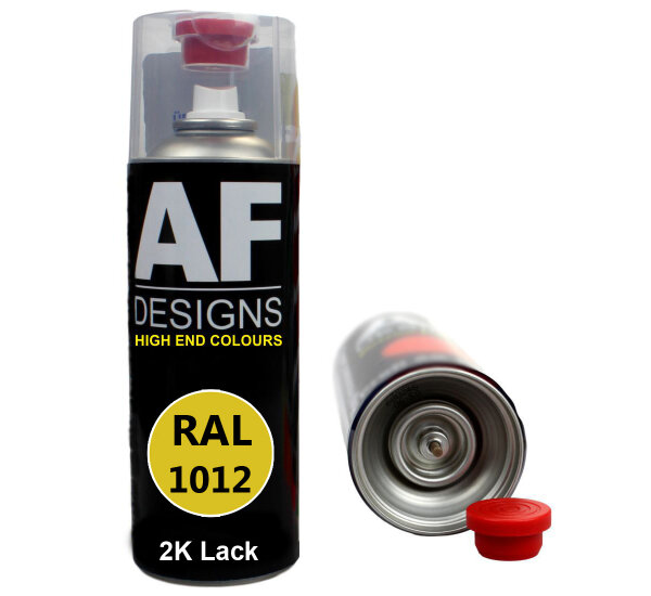 2K Ral Lackspray Autolack Sprühdose Spraydose kratzfest RAL1012 ZITRONENGELB glänzend