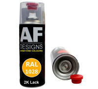 2K Ral Lackspray Autolack Sprühdose Spraydose kratzfest RAL1028 MELONENGELB glänzend