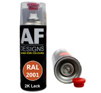 2K Ral Lackspray Autolack Sprühdose Spraydose kratzfest RAL2001 ROTORANGE glänzend