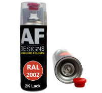 2K Ral Lackspray Autolack Sprühdose Spraydose kratzfest RAL2002 BLUTORANGE glänzend