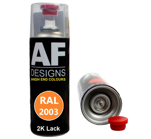 2K Ral Lackspray Autolack Sprühdose Spraydose kratzfest RAL2003 PASTELLORANGE glänzend