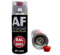 2K Ral Lackspray Autolack Sprühdose Spraydose kratzfest RAL3001 SIGNALROT glänzend